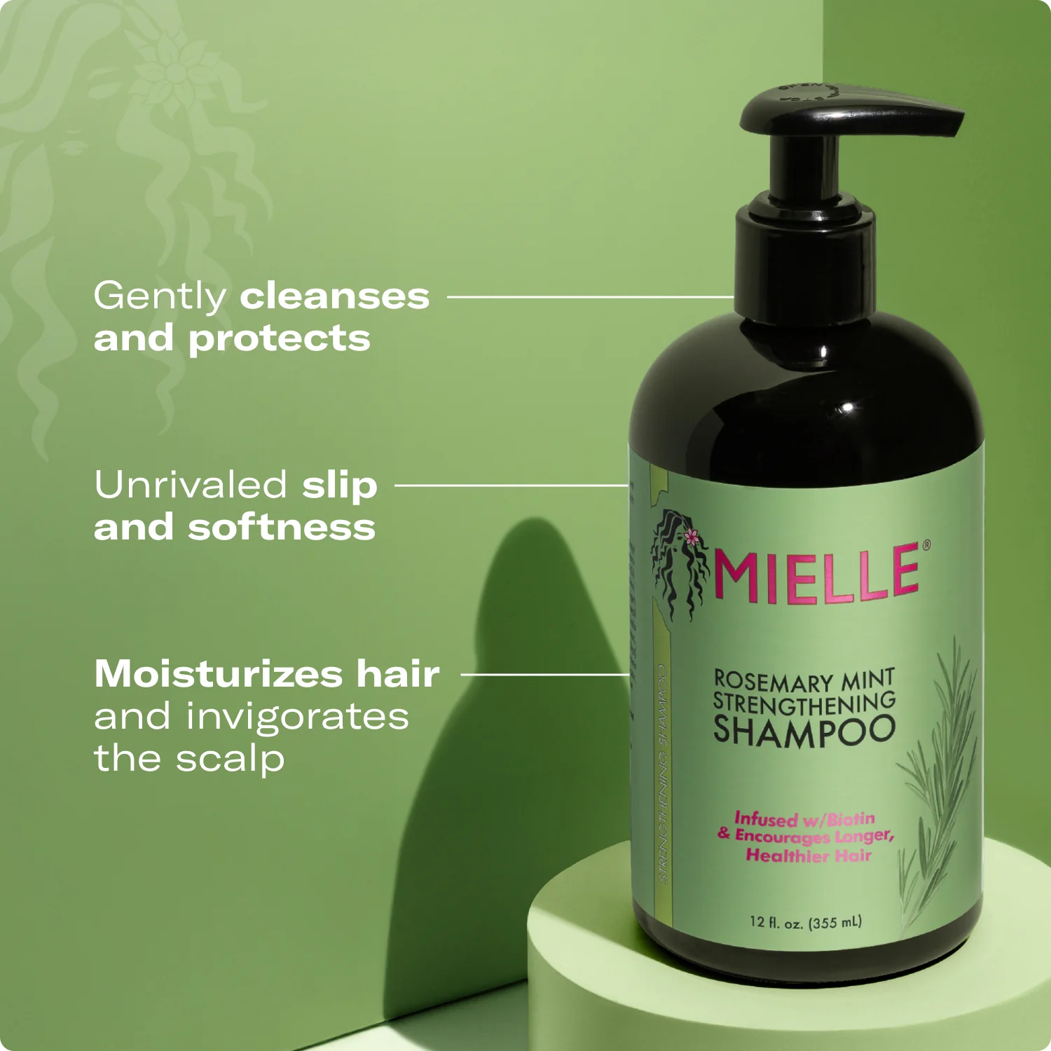 Mielle Rosemary Mint Strengthening Shampoo - Image 3